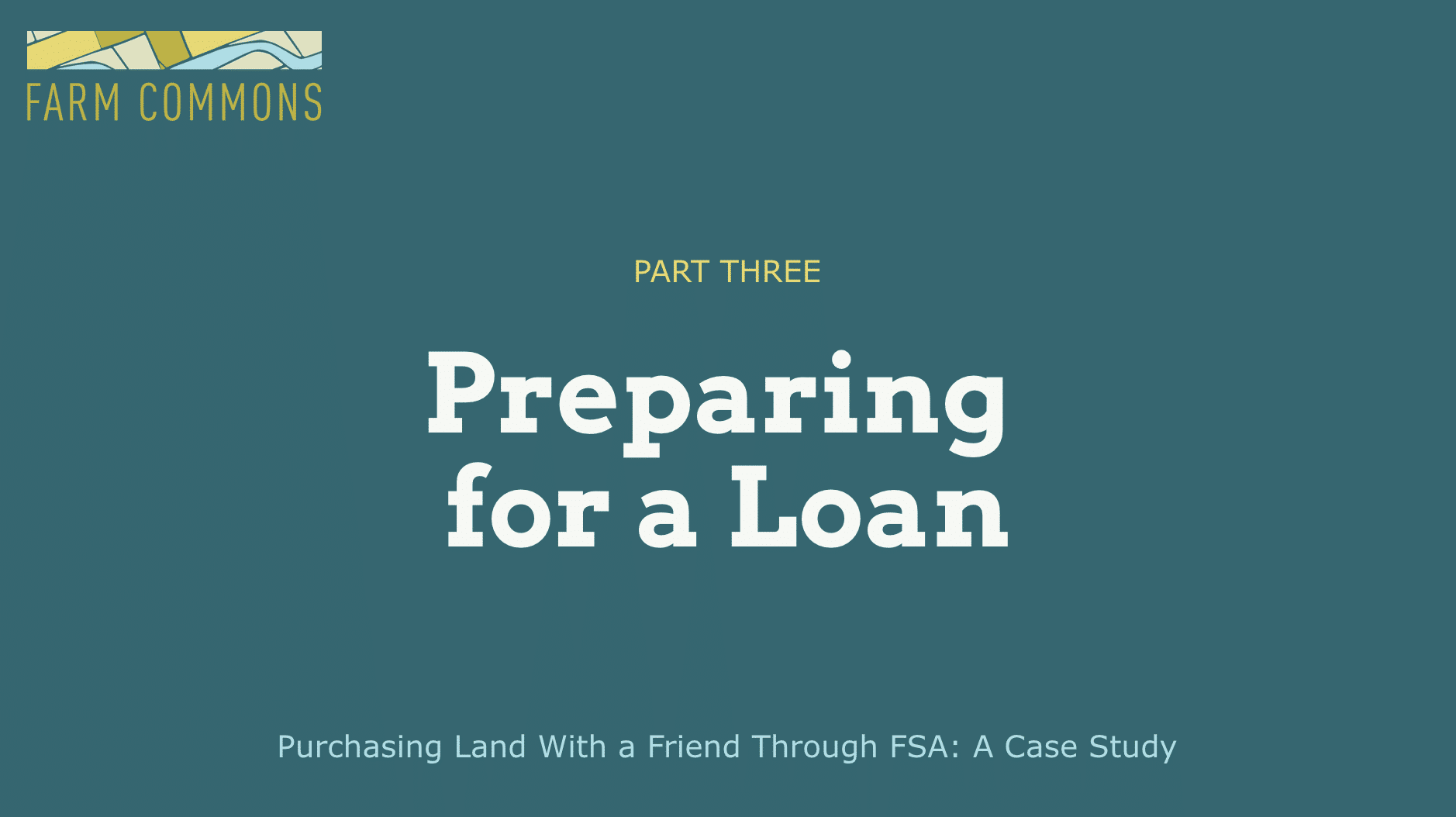 Preparing for a Loan